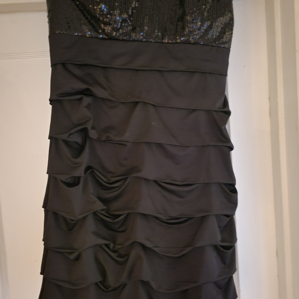 Black small evening or occassion midi dress